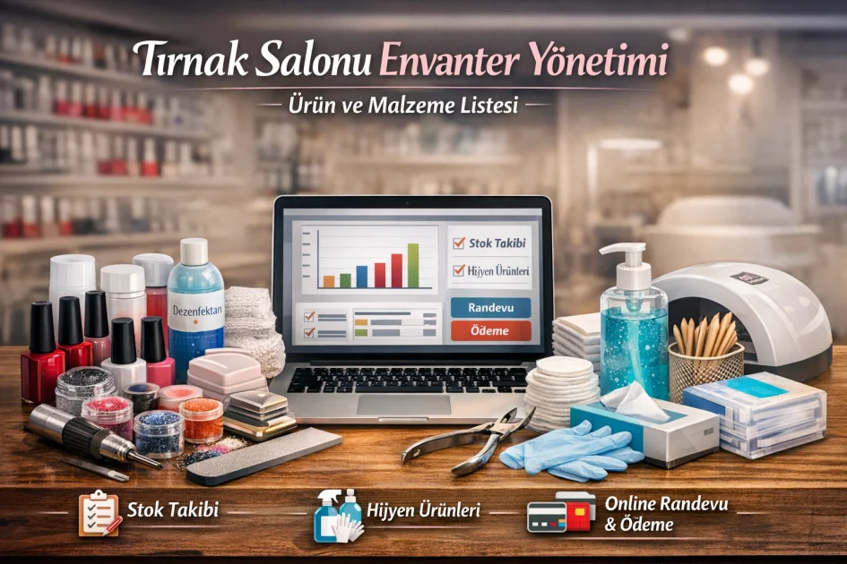 Tırnak Salonu Envanter Yönetimi: Ürün ve Malzeme Listesi