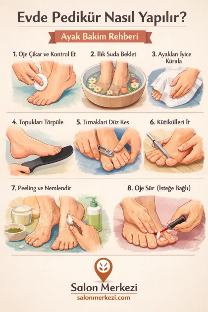 Evde Pedikür Nasıl Yapılır? Ayak Bakım Rehberi