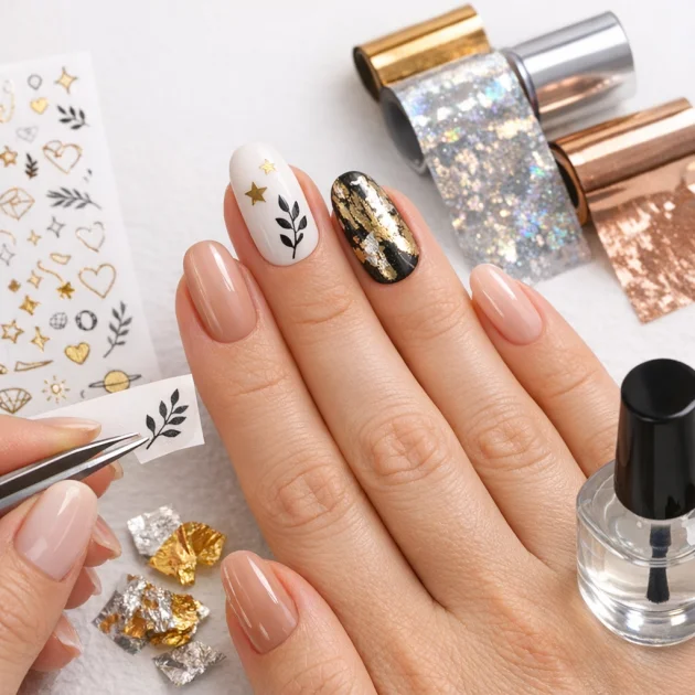 Tırnak Sticker ve Transfer Folyo Kullanımı: Pratik, Şık ve Dikkat Çeken Nail Art Rehberi