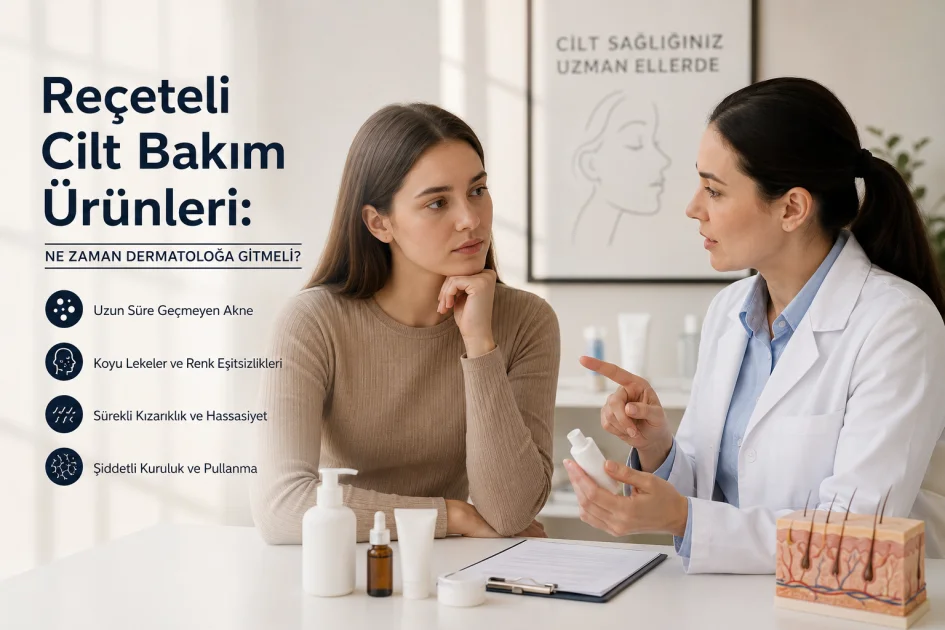 Reçeteli Cilt Bakım Ürünleri: Ne Zaman Dermatoloğa Gitmeli?