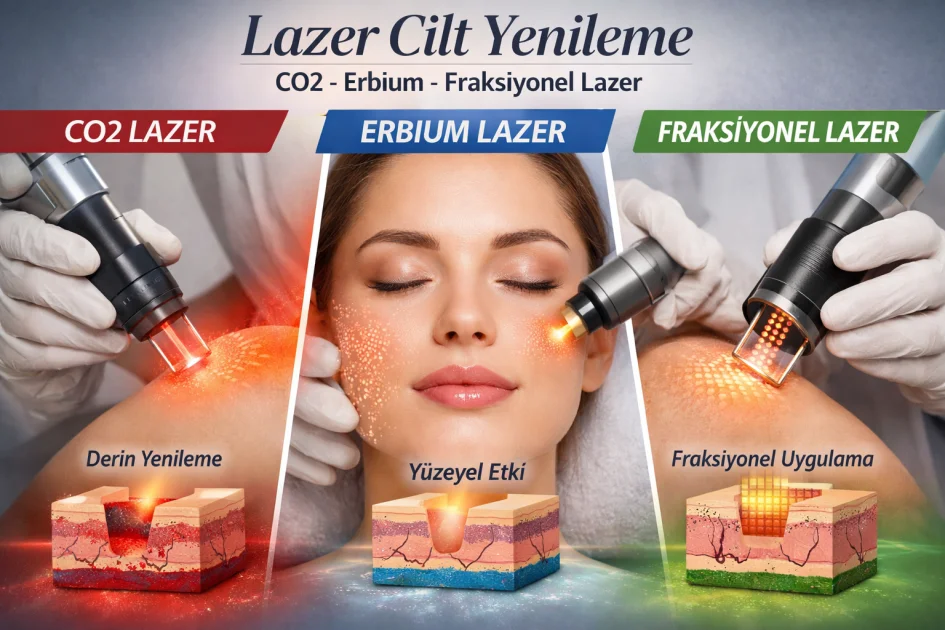 Lazer Cilt Yenileme: CO2, Erbium ve Fraksiyonel Lazer Arasındaki Farklar