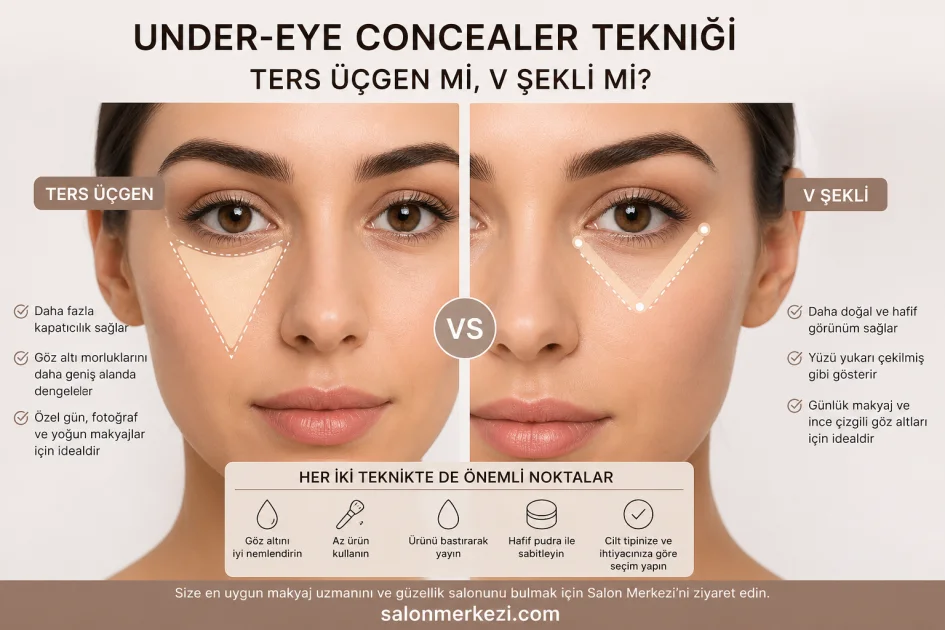 Under-Eye Concealer Tekniği: Ters Üçgen mi V Şekli mi?