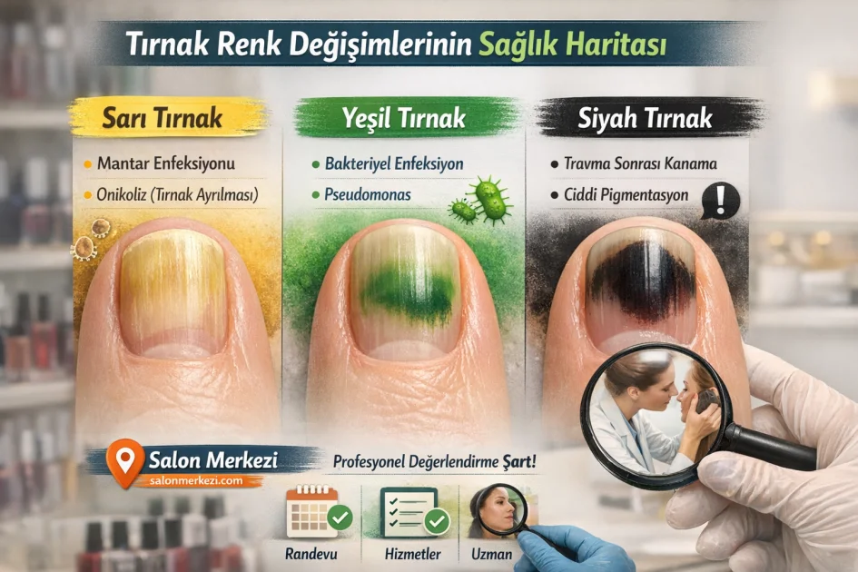 Tırnak Renk Değişimlerinin Sağlık Haritası: Sarı, Yeşil, Siyah