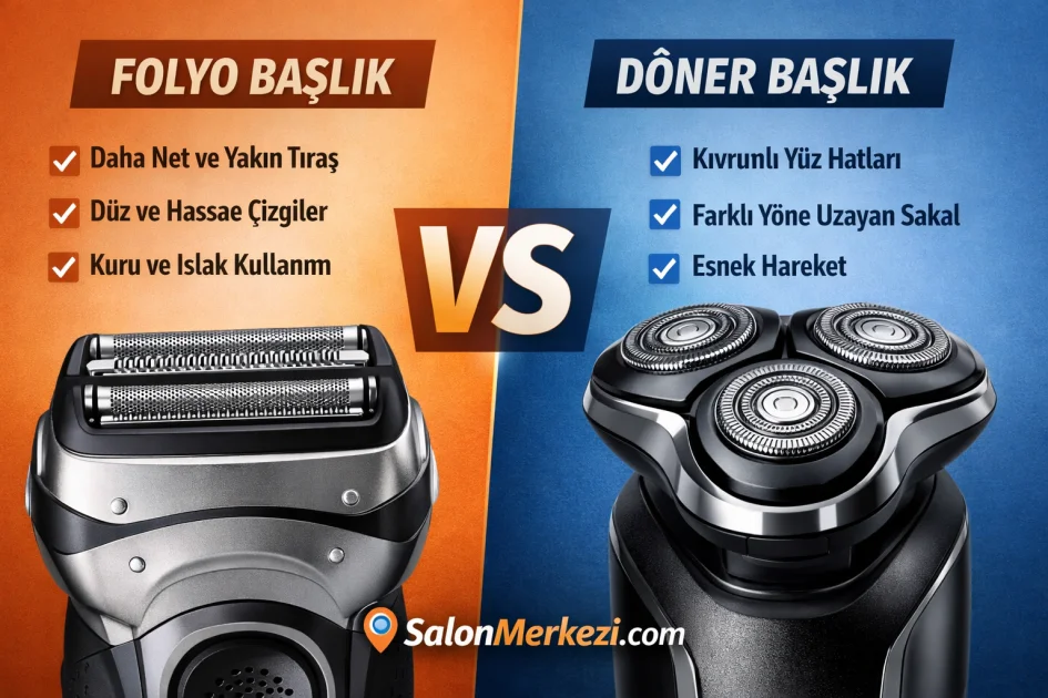 Tıraş Makinesi Seçim Rehberi: Folyo vs Döner Başlık