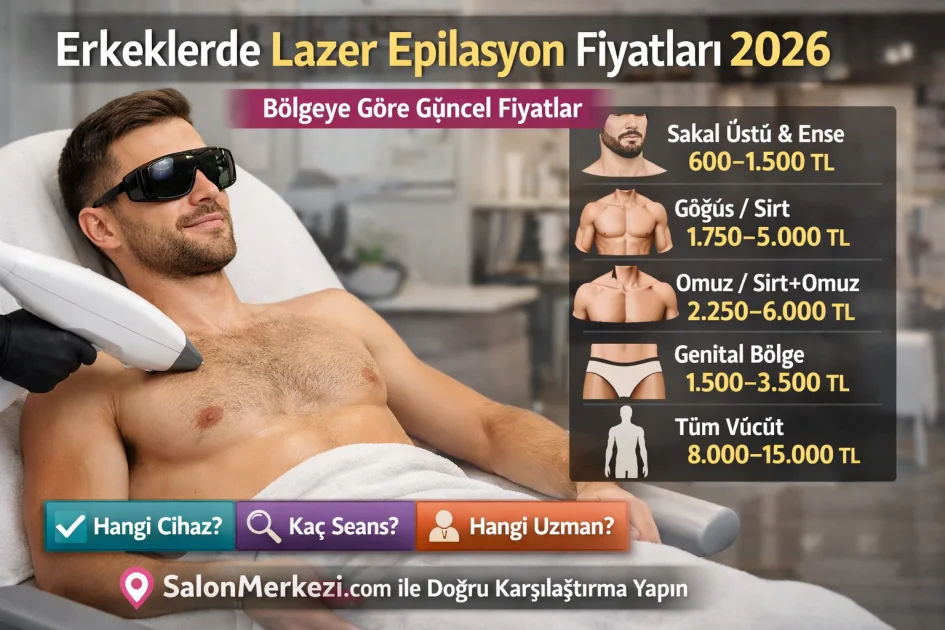 Erkeklerde Lazer Epilasyon Fiyatları 2026