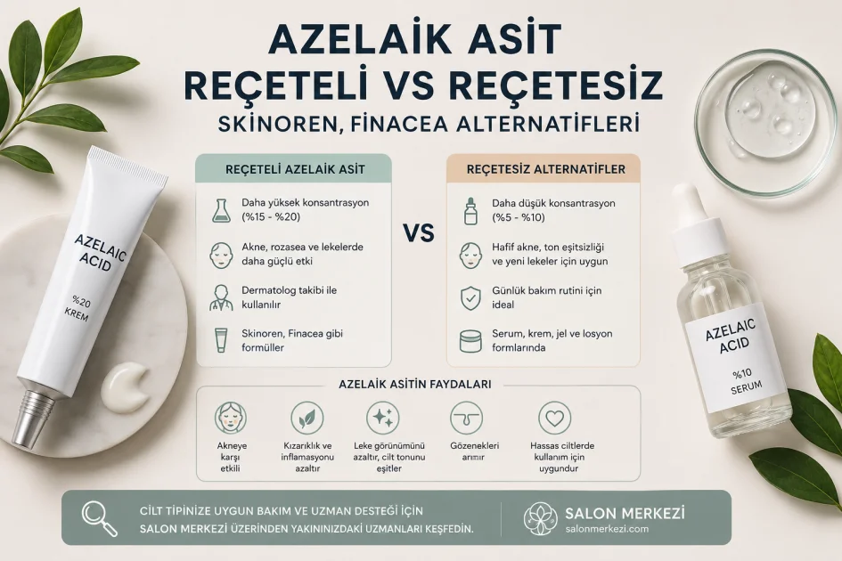 Azelaik Asit Reçeteli ve Reçetesiz Ürünler: Skinoren ve Finacea Alternatifleri