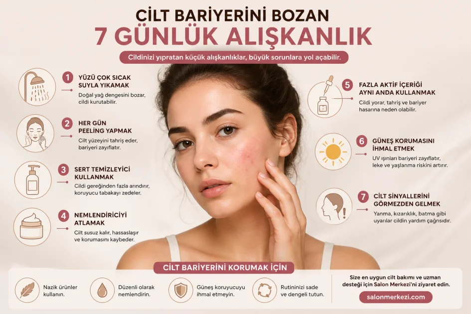 Cilt Bariyerini Bozan 7 Günlük Alışkanlık