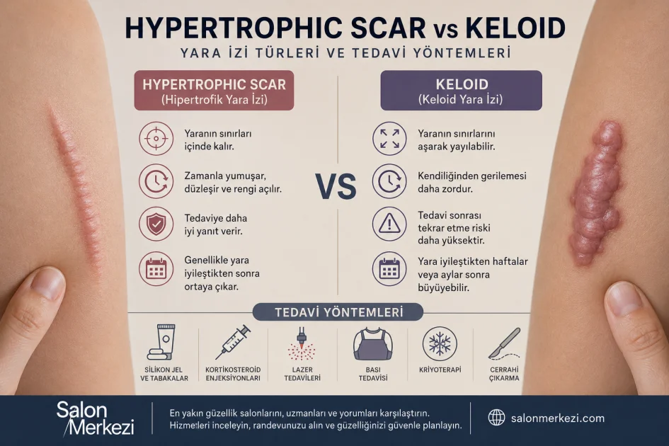 Hypertrophic Scar vs Keloid: Yara İzi Türleri ve Tedavi Yöntemleri