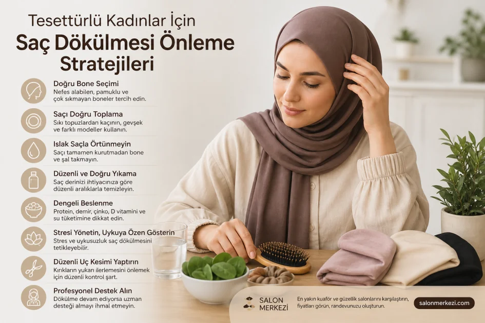 Tesettürlü Kadınlar İçin Saç Dökülmesi Önleme Stratejileri