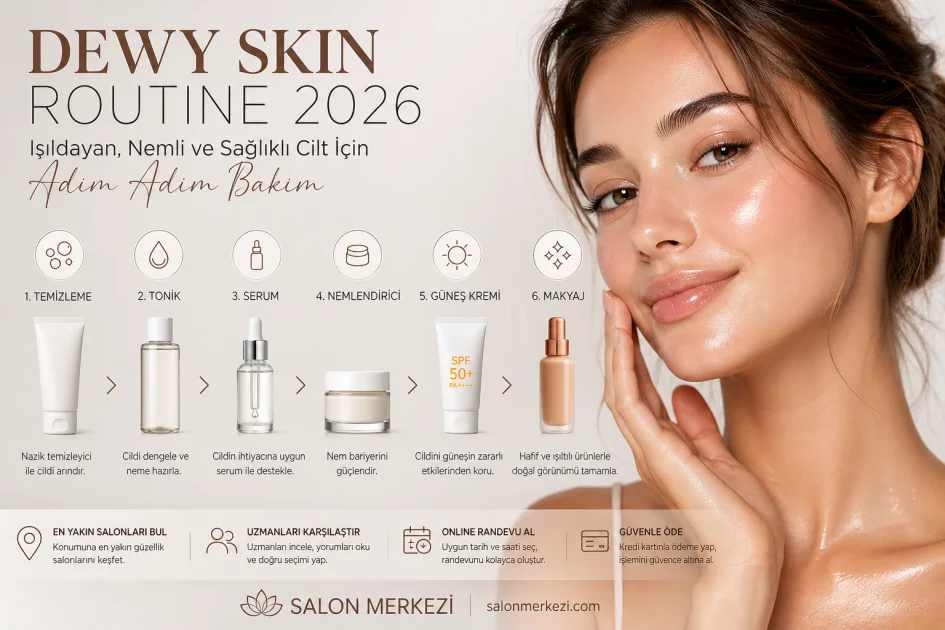 Dewy Skin Routine 2026: Işıldayan Cilt İçin Adım Adım Rehber