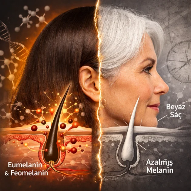 Melanin ve Saç Rengi: Saç Neden Beyazlar?