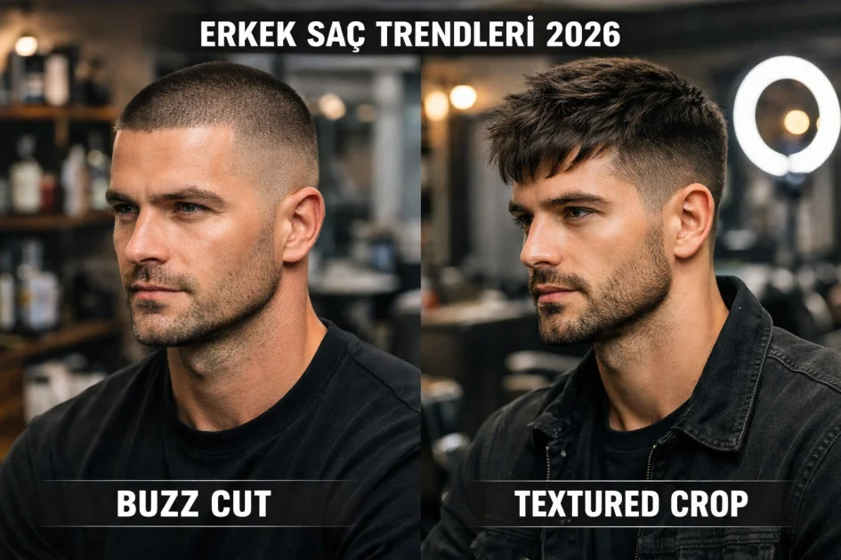 Erkek Saç Kesim Trendleri 2026: Buzz Cut ve Textured Crop Neden Bu Kadar Popüler?