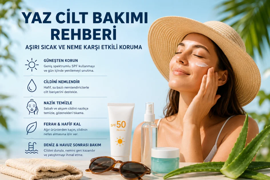 Yaz Cilt Bakımı Rehberi: Aşırı Sıcak ve Nem Koruması
