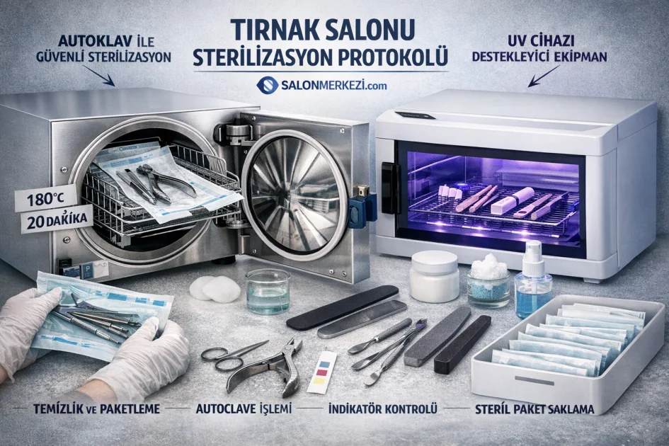Tırnak Salonu Sterilizasyon Protokolü: Autoclave ve UV Sterilizatör Kullanım Rehberi