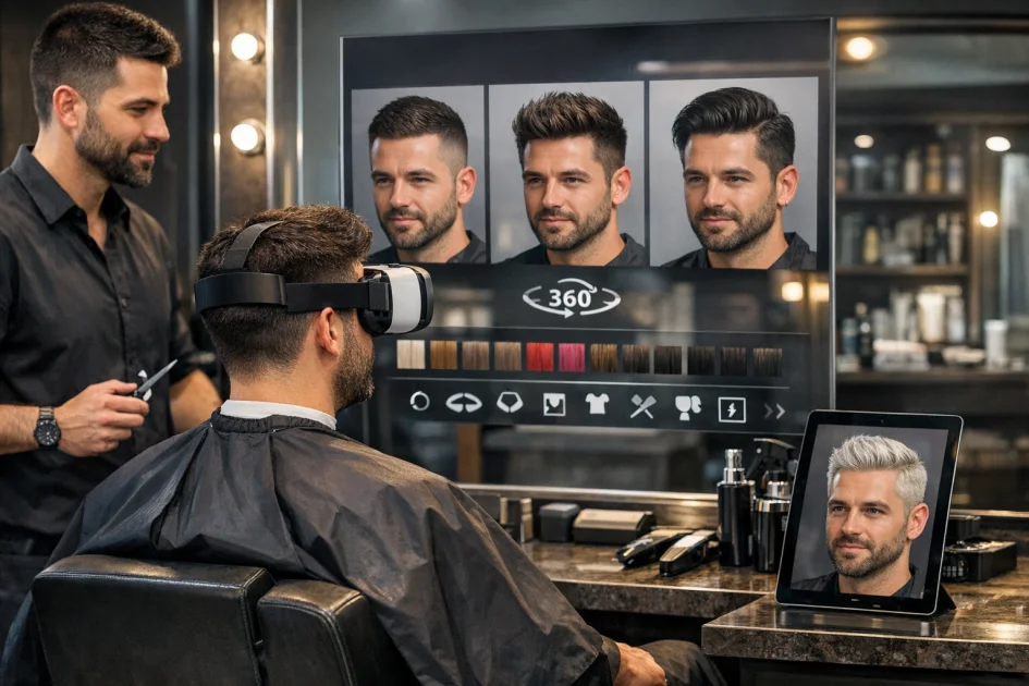 Erkek Kuaföründe Yeni Teknolojiler: VR ile Saç Önizleme
