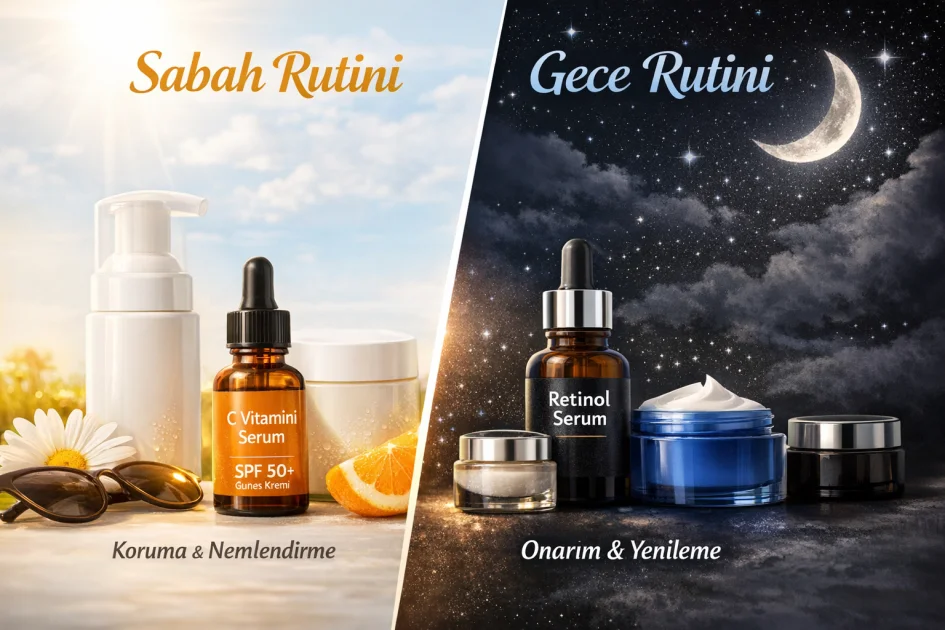 Sabah vs Gece Cilt Bakım Rutini: Farklar ve Adımlar