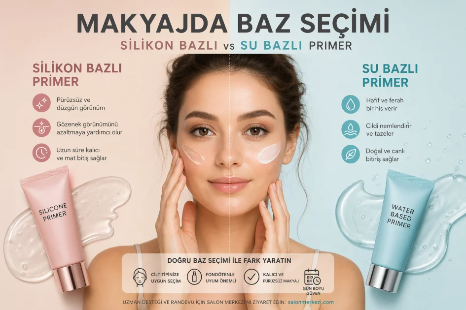 Makyajda Baz Seçimi: Silikon Bazlı vs Su Bazlı Primer