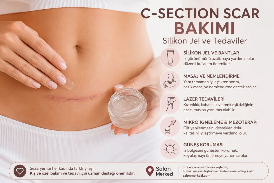 C-Section Scar (Sezaryen İzi) Bakımı: Silikon Jel ve Tedaviler