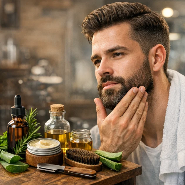 Erkeklerde Saç ve Sakal Bakımında Doğal Ürünler