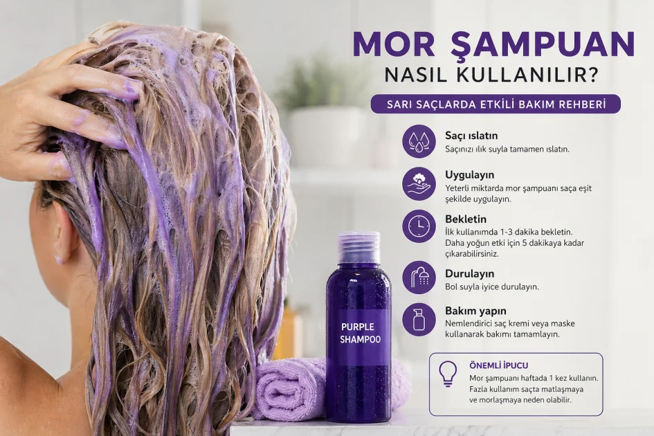 Purple Shampoo Nasıl Kullanılır? Sarı Saçlarda Mor Şampuan