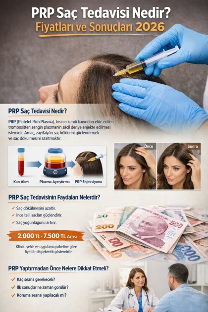PRP Saç Tedavisi Nedir? Fiyatları ve Sonuçları 2026