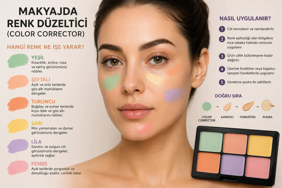 Makyajda Renk Düzeltici (Color Corrector): İleri Seviye Rehber