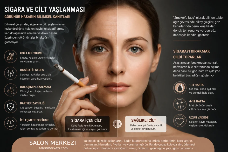 Sigara ve Cilt Yaşlanması: Görünür Hasarın Bilimsel Kanıtları