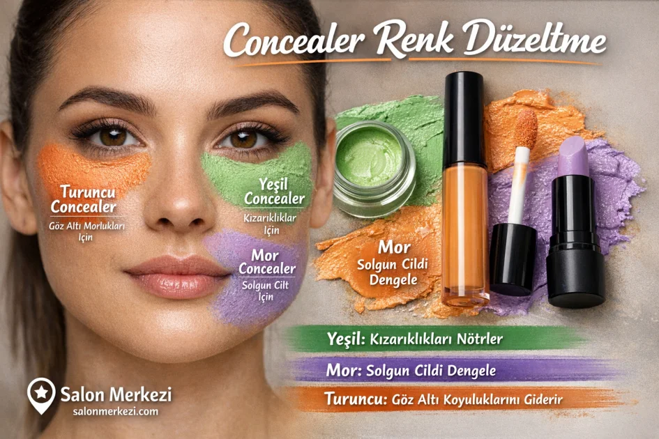Concealer Renk Düzeltme: Yeşil, Mor, Turuncu Concealer Ne İşe Yarar?