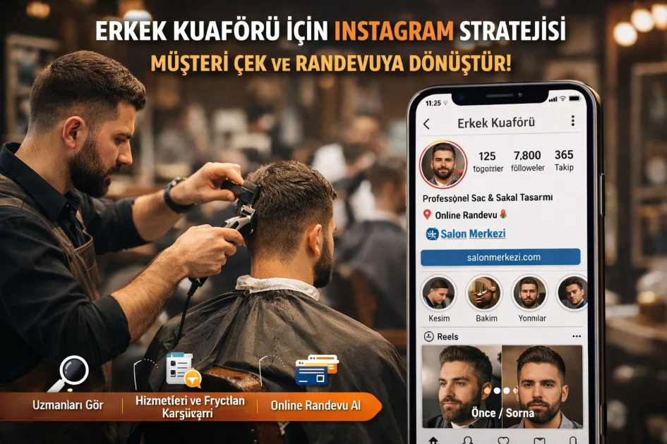 Erkek Kuaförü Instagram Stratejisi: Müşteri Çekmenin Güncel Yolları