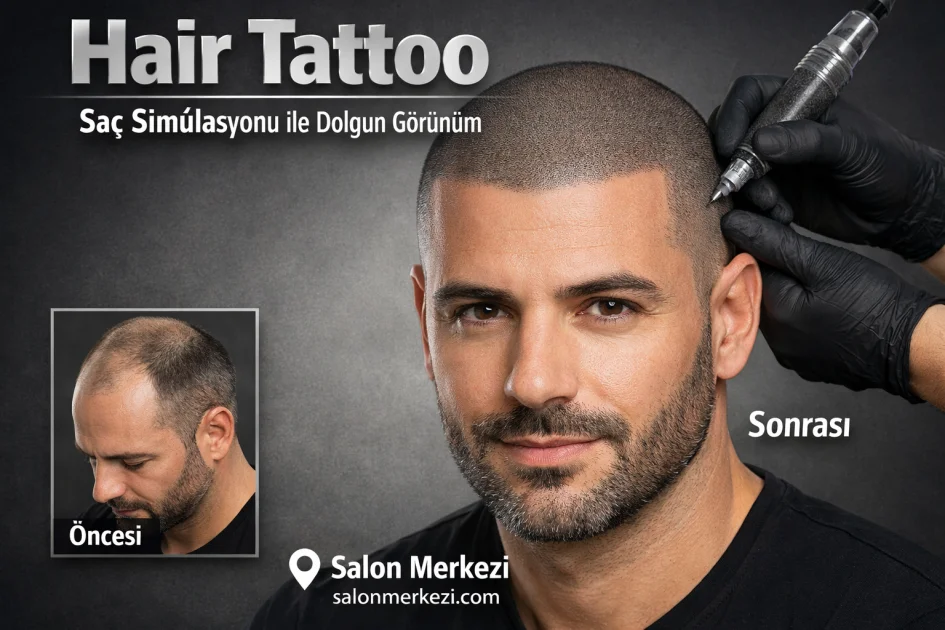 Erkeklerde Hair Tattoo: Saç Simülasyonu ile Dolgun Görünüm