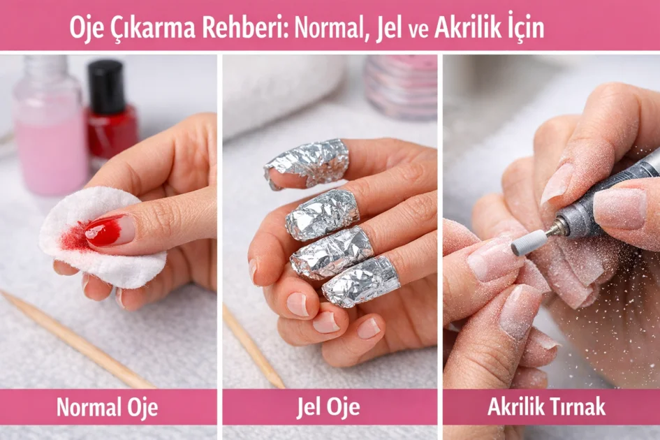 Oje Çıkarma Rehberi: Normal, Jel ve Akrilik İçin