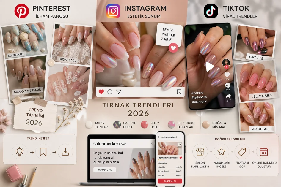 Tırnak Trendlerini Takip Etme: Pinterest, Instagram, TikTok Analizi