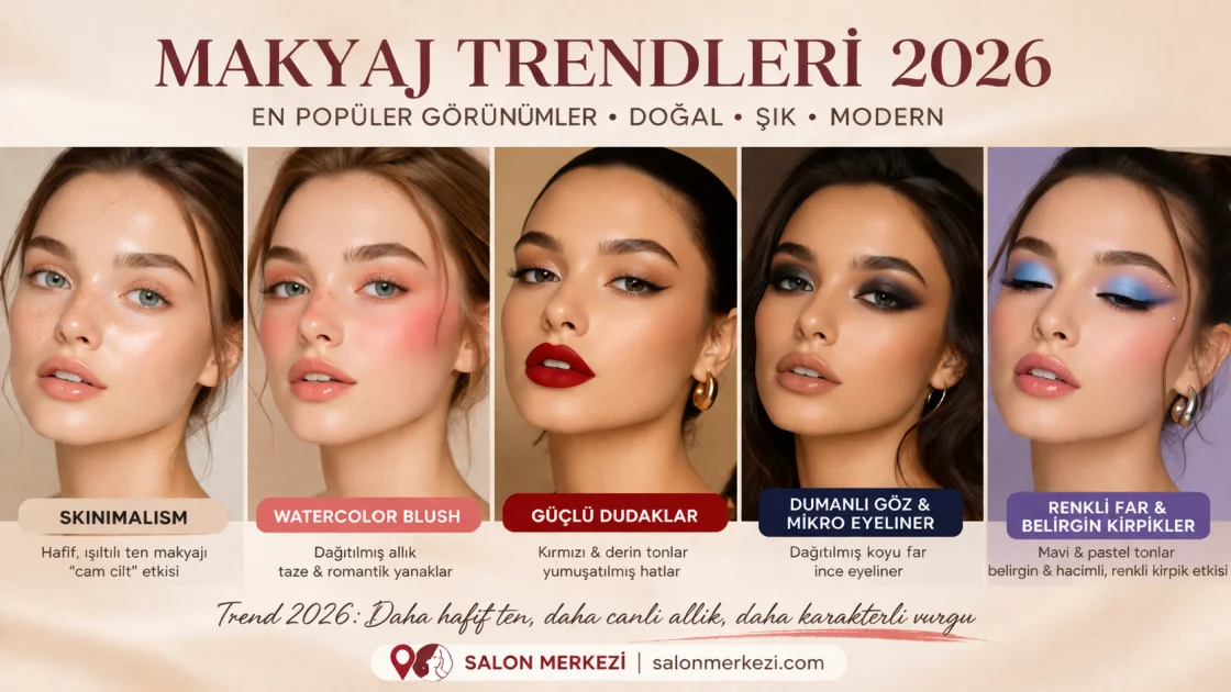 Makyaj Trendleri 2026: En Popüler Görünümler