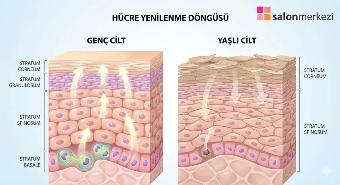 Cilt Hücre Yenilenme Hızı ve Gençleşme Sırları | Salon Merkezi