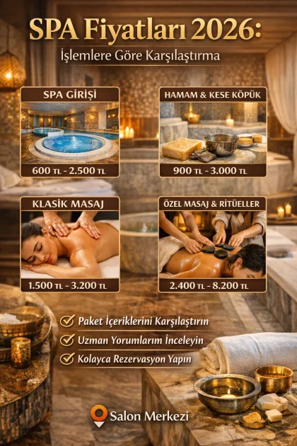 SPA Fiyatları 2026: İşlemlere Göre Karşılaştırma