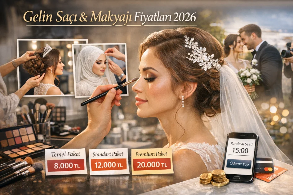 Gelin Saçı ve Makyajı Fiyatları 2026: Paket Karşılaştırma