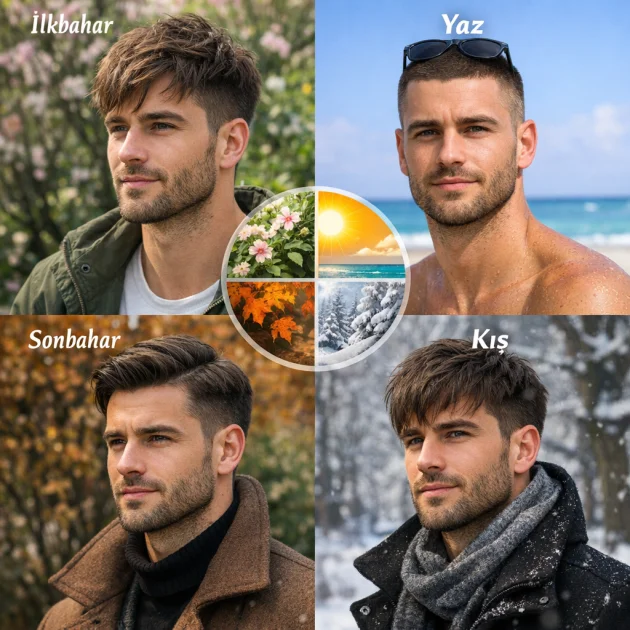Erkeklerde Mevsimsel Saç Modeli Değişiklikleri