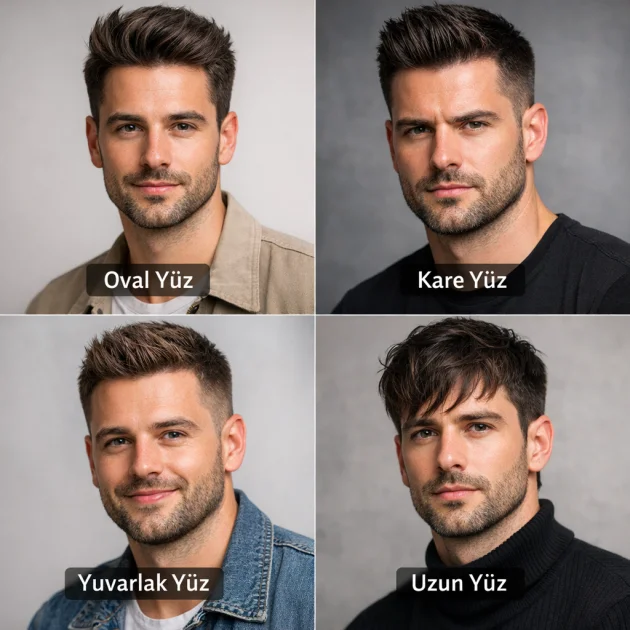 Erkek Saç Modeli Seçiminde Yüz Şekli Analizi