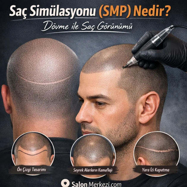 Saç Simülasyonu (SMP) Nedir? Dövme ile Saç Görünümü