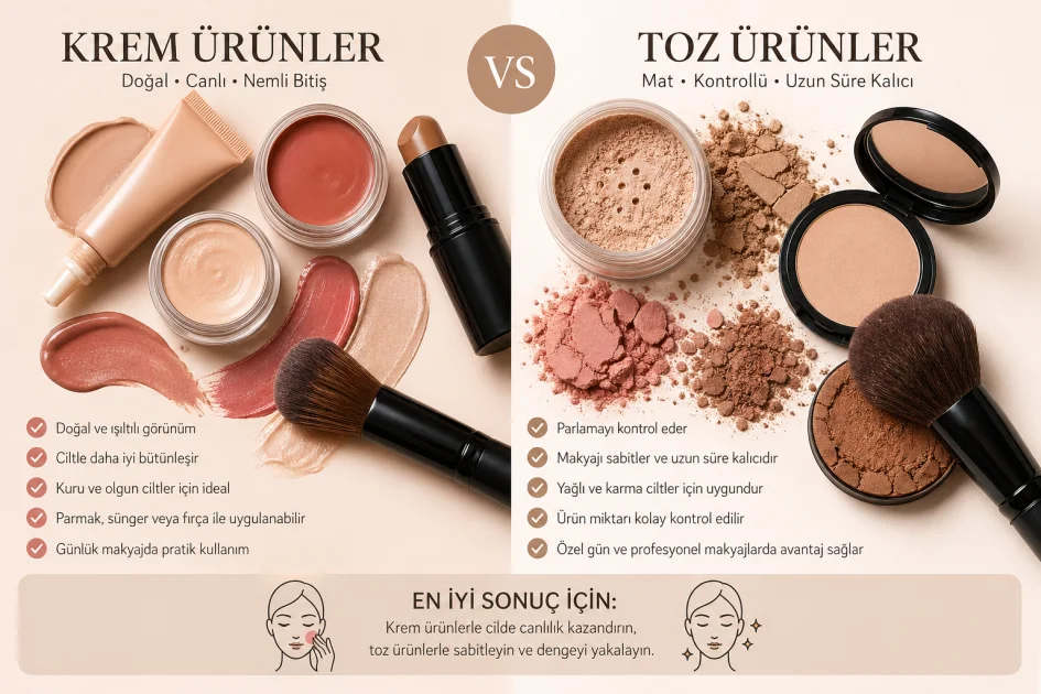Cream Products vs Powder Products: Krem ve Toz Ürün Seçimi