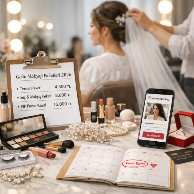 Gelin Makyajı Fiyatları 2026: Provalar Dahil Paket Karşılaştırma