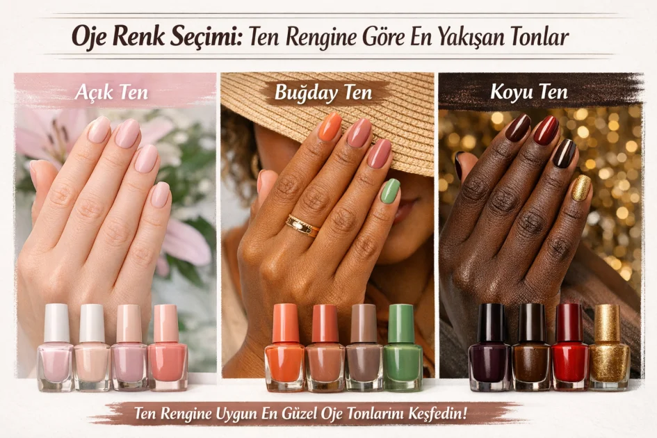 Oje Renk Seçimi: Ten Rengine Göre En Yakışan Tonlar