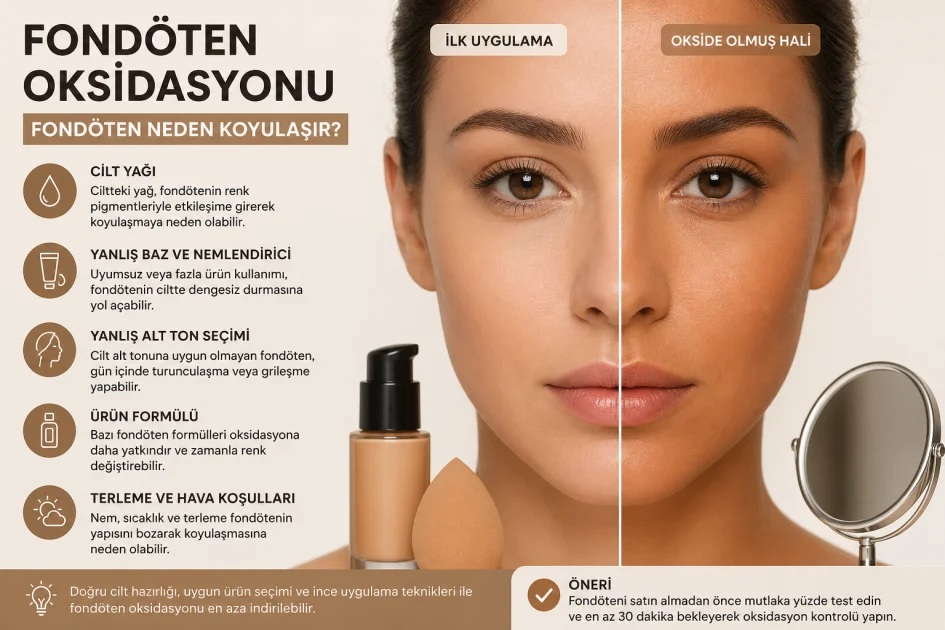 Fondöten Oksidasyonu: Fondöten Neden Koyulaşır?