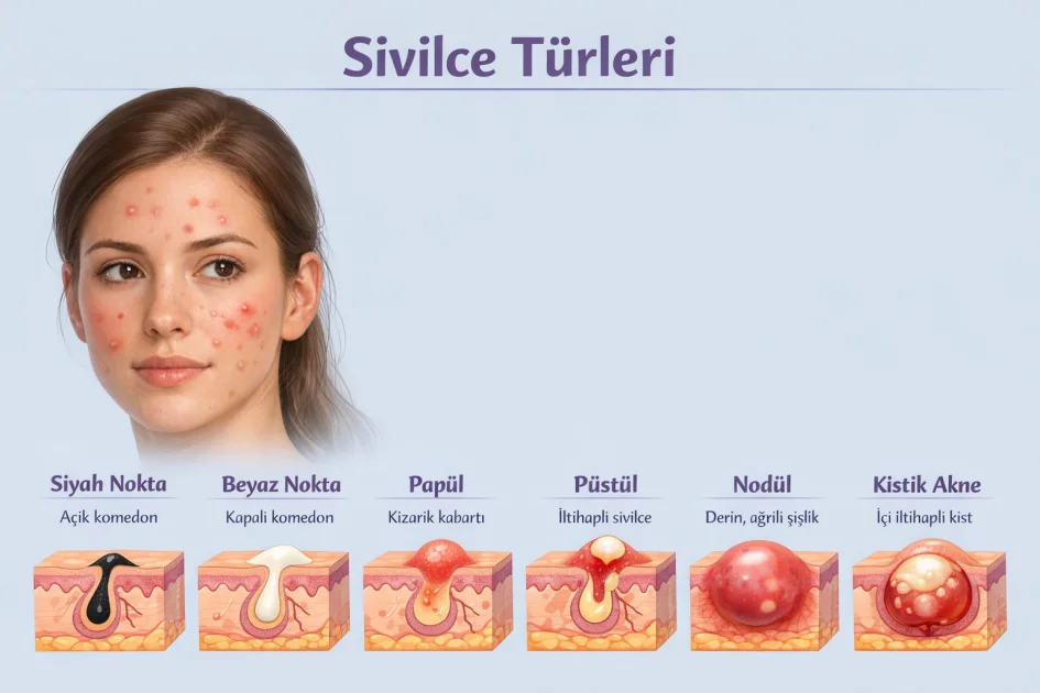 Akne Nedir? Sivilce Türleri ve Tedavi Yöntemleri